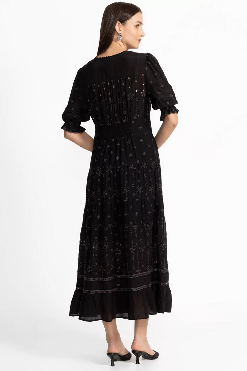 Johnny Was DAPHNE EMBROIDERED MAXI DRESS