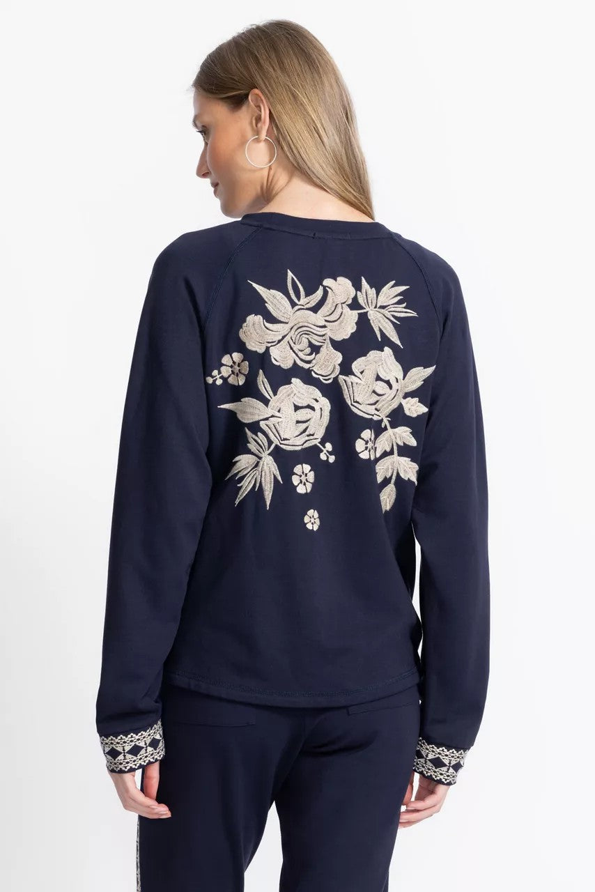 Johnny Was BEE ACTIVE RAGLAN SLEEVE PULLOVER