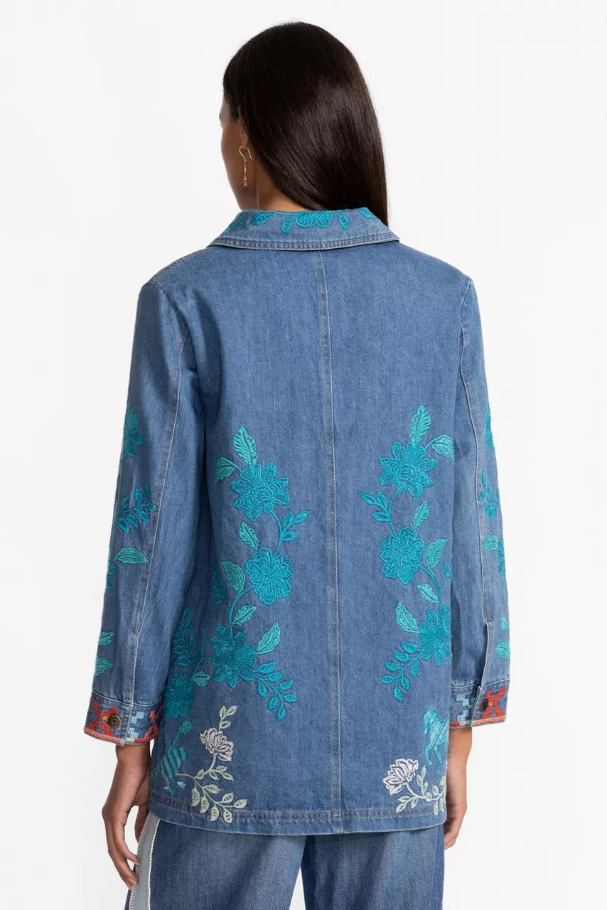 Johnny Was LONG DENIM WORKER JACKET