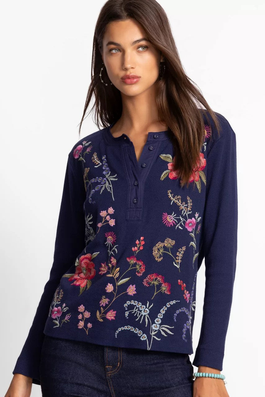 Johnny Was MIXED MEDIA HENLEY THERMAL