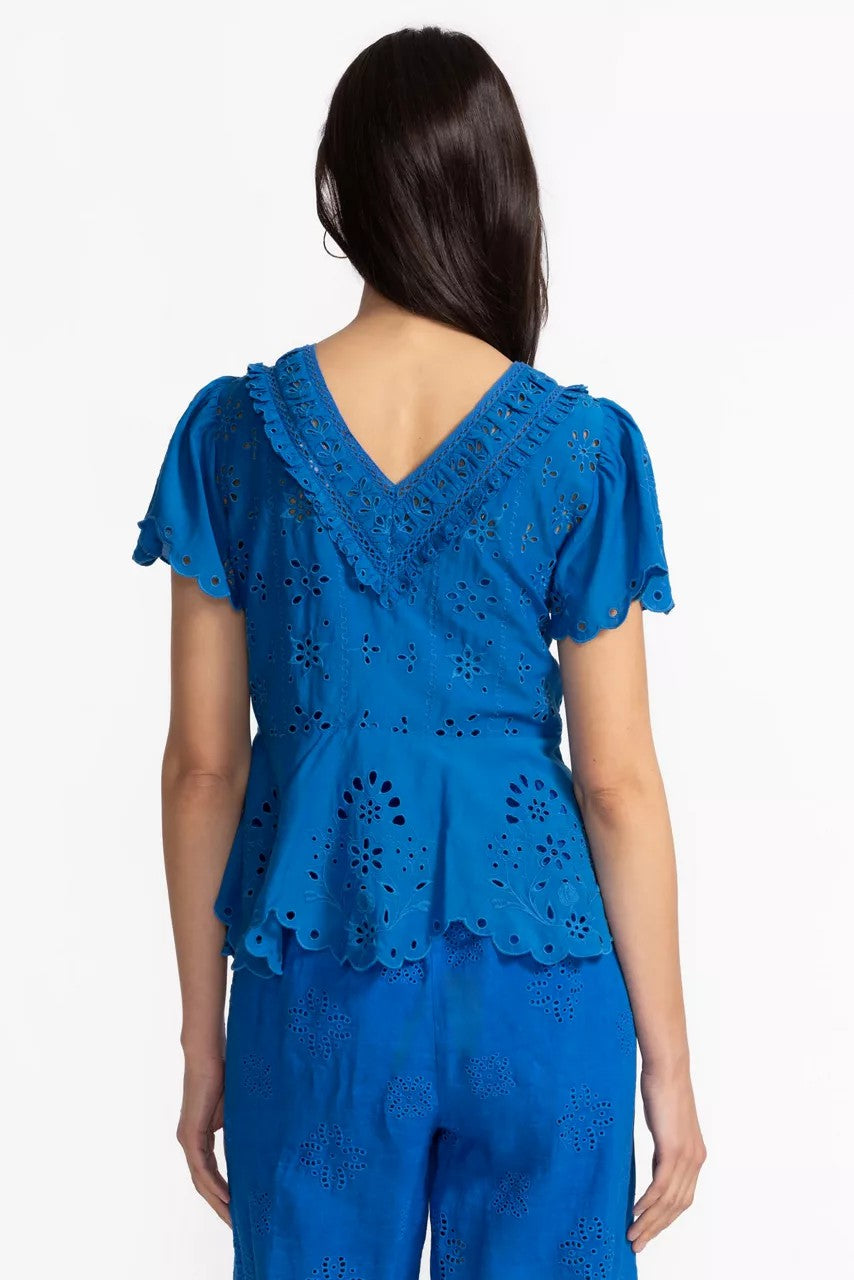 Johnny Was ELIZABETH PEPLUM BLOUSE