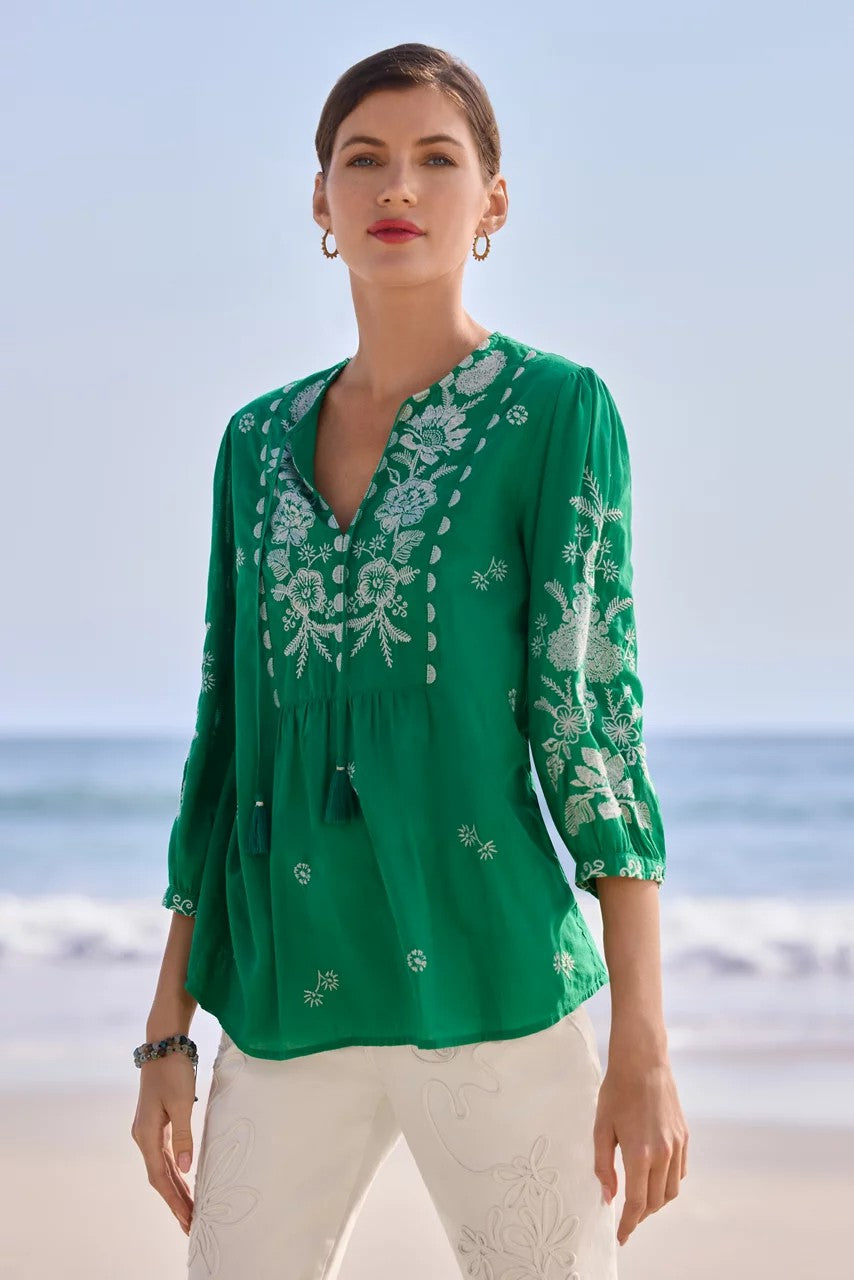 Johnny Was 3/4 SLEEVE PRAIRIE BLOUSE