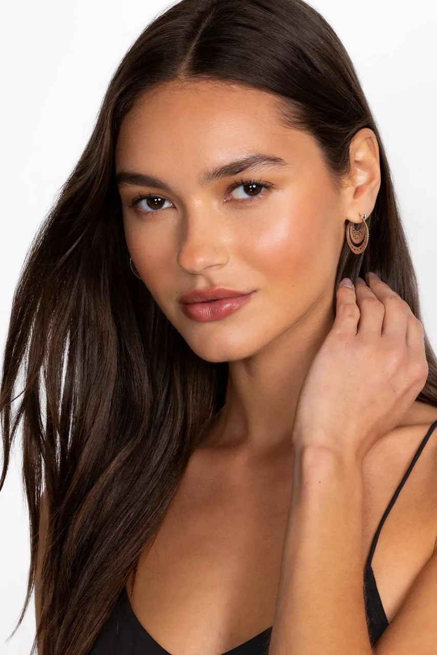 Johnny Was AMAZING CURVE HOOP EARRINGS