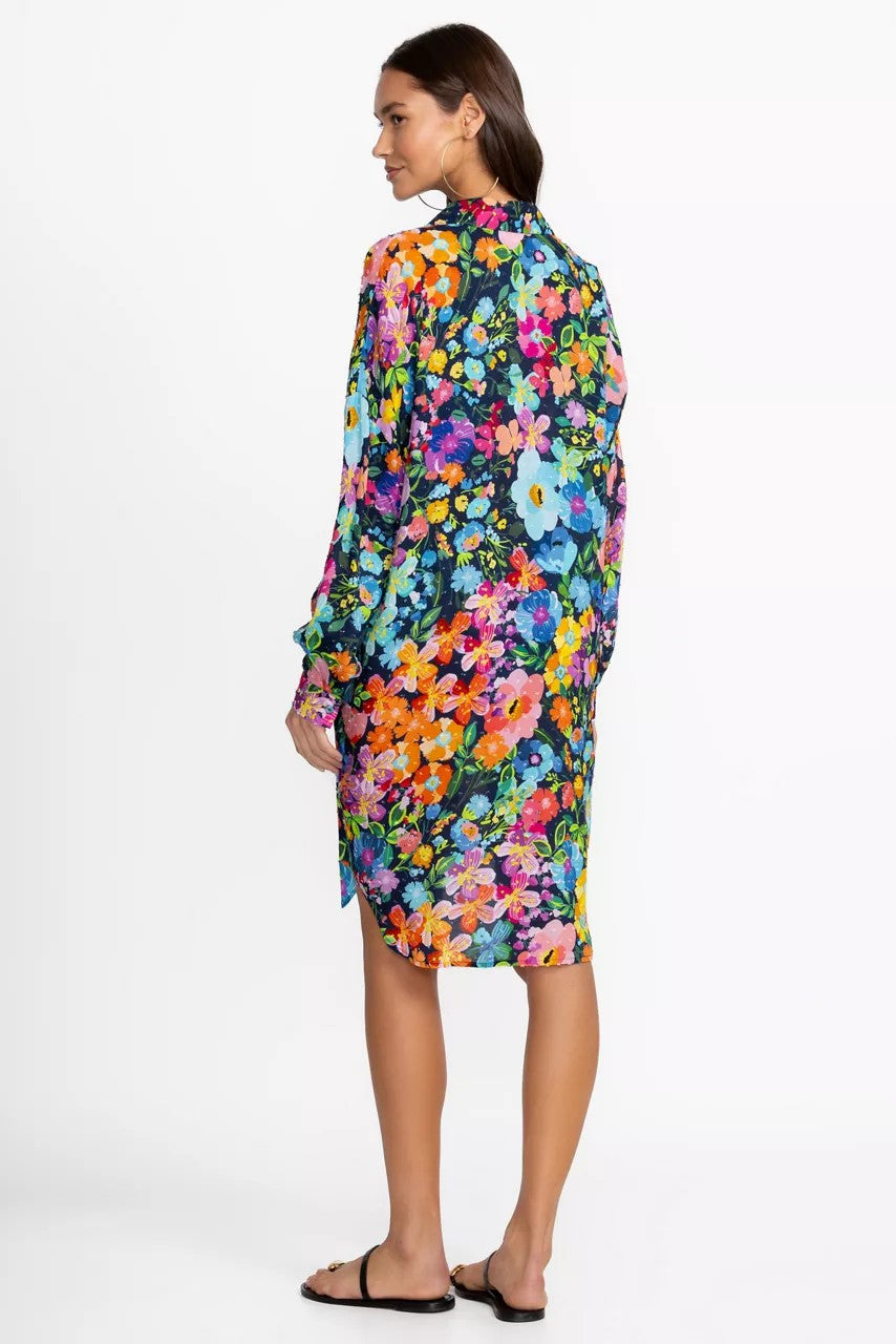 Johnny Was WILD BLOOM LONG SHIRT DRESS