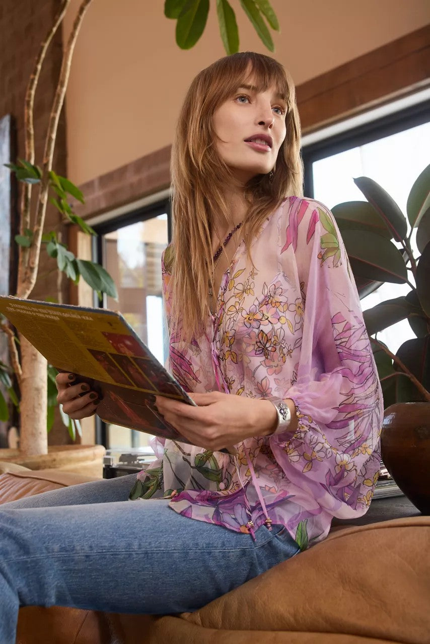 Johnny Was HARLYN BUTTON FRONT BLOUSE