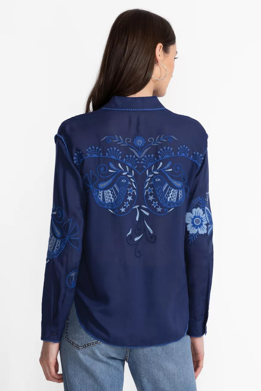 Johnny Was POCKET RELAXED SHIRT
