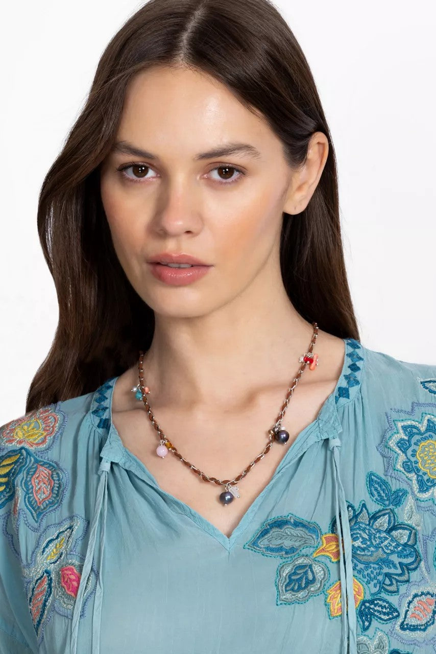Johnny Was PRECIOUS PEARL CHARM NECKLACE