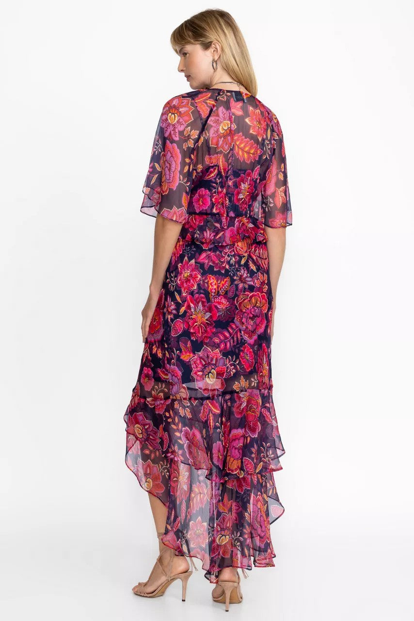 Johnny Was LUXEE RUFFLE MAXI DRESS