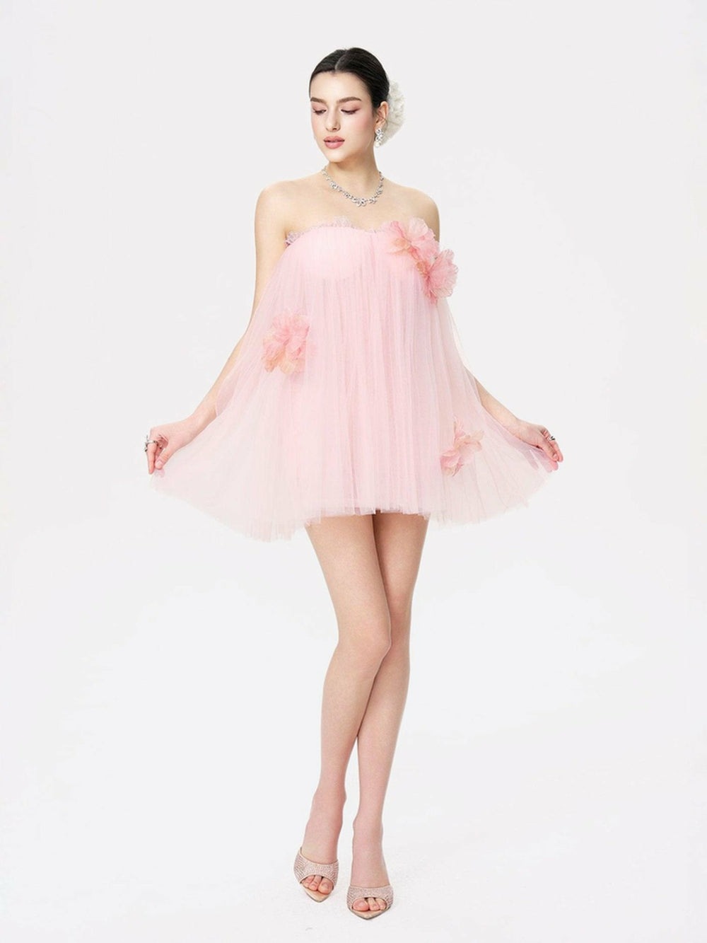 Kensingten Dress: Pink Mini Dress for Engagement Party | Nana Jacqueline