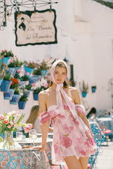 Lilly Dress: Pink Mini Dress for Garden Party | Nana Jacqueline