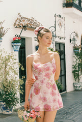 Aria Dress: Pink Mini Dress for Birthday Celebration | Nana Jacqueline