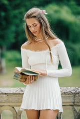 Jenna Dress: White Mini Dress for Bridal Shower | Nana Jacqueline