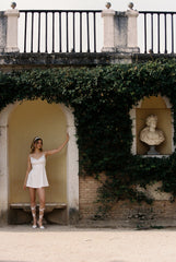 Julisa Dress: White Mini Dress for Bridal Shower | Nana Jacqueline
