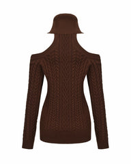 Margo Knit Dress: Brown Mini Dress for Date Night | Nana Jacqueline