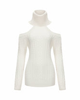 Margo Knit Dress: White Mini Dress for Date Night | Nana Jacqueline