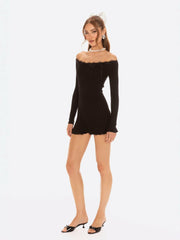 Jenna Dress: Black Mini Dress for Date Night | Nana Jacqueline