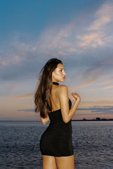 Nova Dress: Black Mini Dress for Cocktail Party | Nana Jacqueline