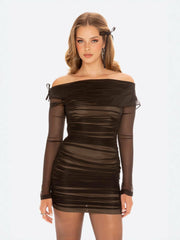 Noelle Dress: Black Mini Dress for Cocktail Party | Nana Jacqueline
