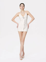 Violet Dress: White Mini Dress for Engagement Party | Nana Jacqueline