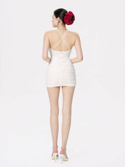 Violet Dress: White Mini Dress for Engagement Party | Nana Jacqueline