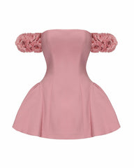 Flora Dress: Pink Mini Dress for Birthday Celebration | Nana Jacqueline