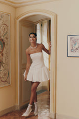 Josie Dress: White Mini Dress for Bridal Shower | Nana Jacqueline
