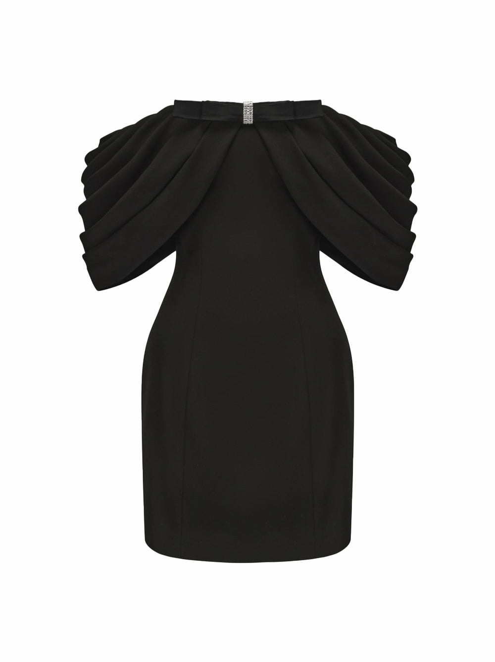 Kate Bow Dress: Black Mini Dress for Cocktail Party | Nana Jacqueline