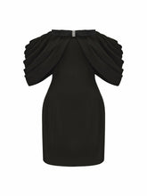 Kate Bow Dress: Black Mini Dress for Cocktail Party | Nana Jacqueline