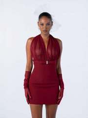 Melinda Dress: Red Mini Dress for Cocktail Party | Nana Jacqueline