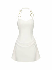 Amira Dress: White Mini Dress for Bridal Shower | Nana Jacqueline