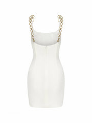 Paloma Dress: White Mini Dress for Engagement Party | Nana Jacqueline