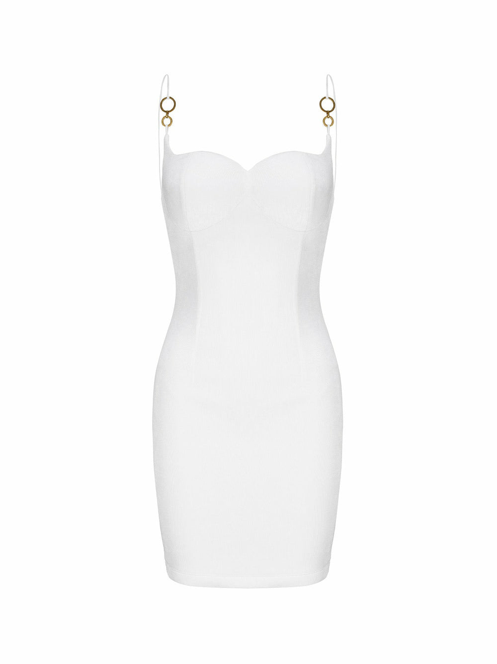 Nadia Dress: White Mini Dress for Engagement Party | Nana Jacqueline