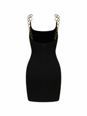 Paloma Dress: Black Mini Dress for Cocktail Party | Nana Jacqueline