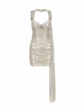 Tess Dress: Gold Mini Dress for Cocktail Party | Nana Jacqueline