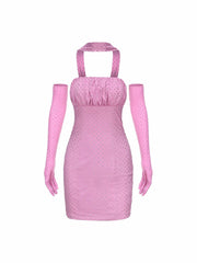Talia Diamond Dress: Pink Mini Dress for Birthday Celebration | Nana Jacqueline