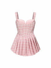 Chelsea Tweed Dress: Pink Mini Dress for Birthday Celebration | Nana Jacqueline