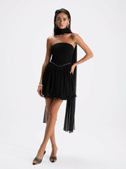 Chloe Dress: Black Mini Dress for Cocktail Party | Nana Jacqueline