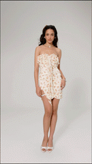 Bri Dress: Yellow Mini Dress for Garden Party | Nana Jacqueline