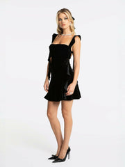 Karina Dress: Black Mini Dress for Cocktail Party | Nana Jacqueline
