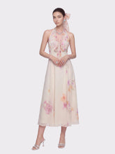 Lana Halter Floral Cream Dress | Nana Jacqueline