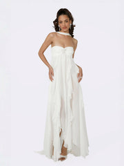 Mariah Dress: White Maxi Dress for Bridal Shower | Nana Jacqueline