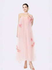 Kiera Dress: Pink Maxi Dress for Garden Wedding Guest | Nana Jacqueline