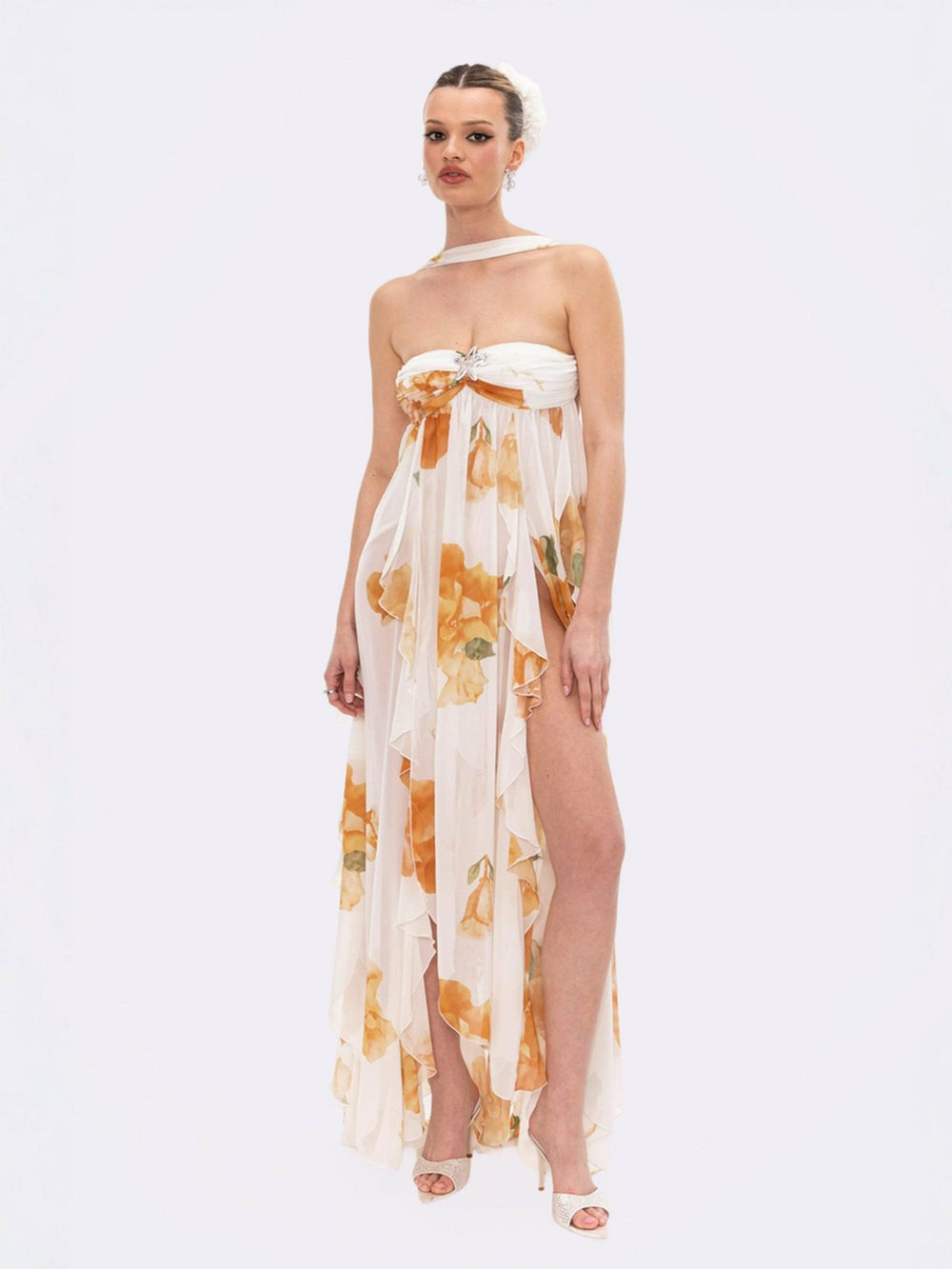 Mariah Dress: Floral Maxi Dress for Destination Wedding | Nana Jacqueline