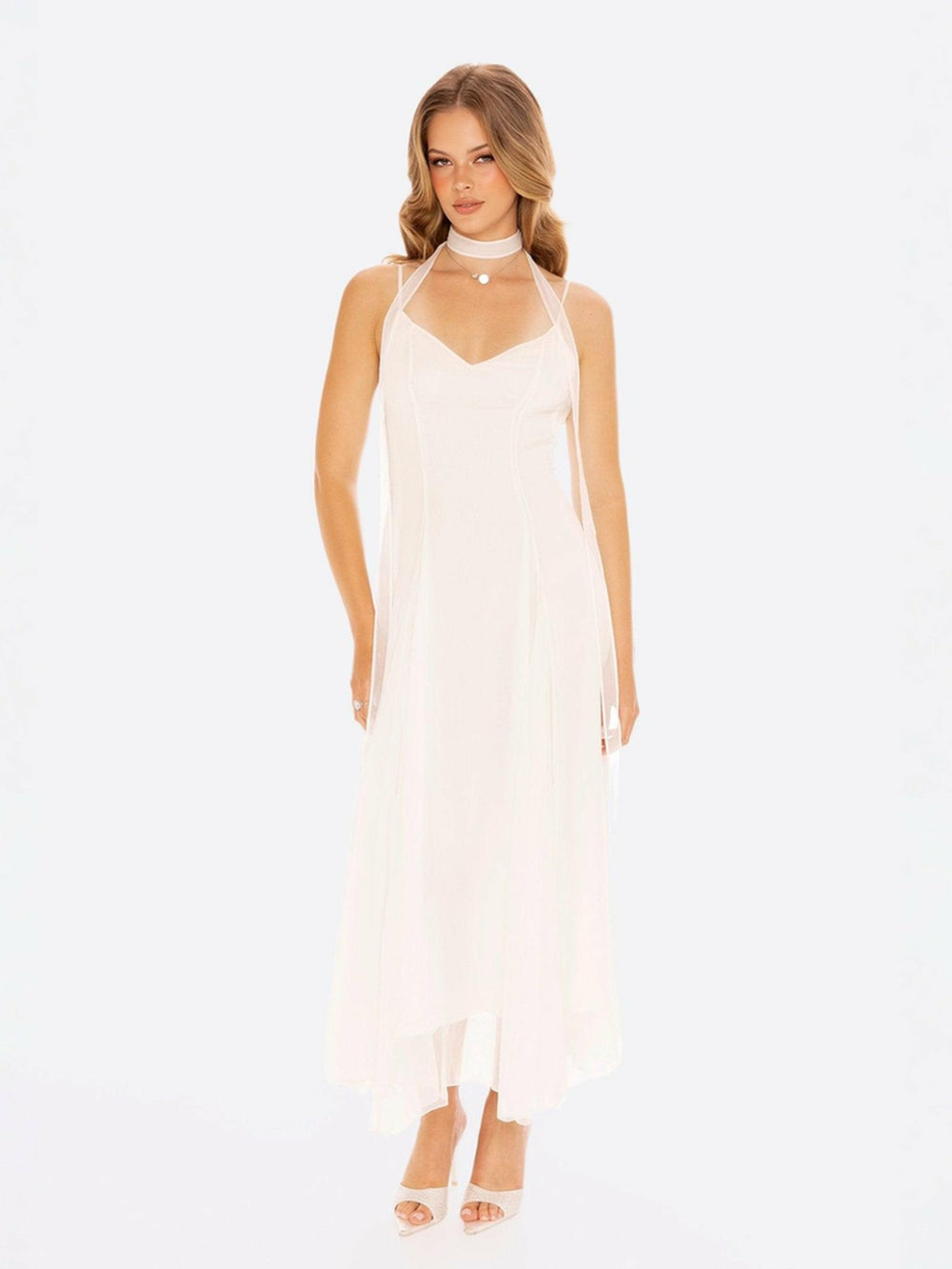Irena Dress: White Maxi Dress for Bridal Shower | Nana Jacqueline