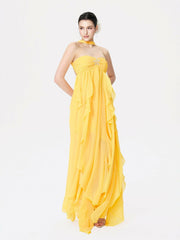 Mariah Dress: Yellow Maxi Dress for Destination Wedding | Nana Jacqueline