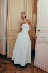Brittany Dress: White Maxi Dress for Bridal Shower | Nana Jacqueline