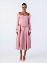 Bernadette Dress: Pink Midi Dress for Garden Party | Nana Jacqueline