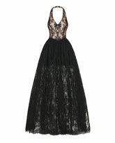 Mirelle Lace Maxi Dress: Black Maxi Dress for Formal Wedding Guest | Nana Jacqueline