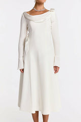 Giselle Dress: White Midi Dress for Bridal Shower | Nana Jacqueline