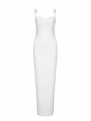Cynthia Dress: White Maxi Dress for Rehearsal Dinner | Nana Jacqueline